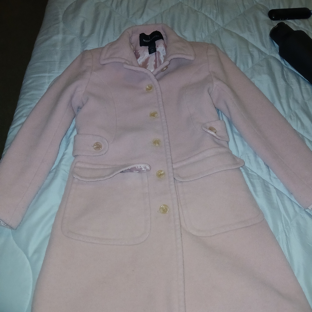 Womens Moda International wool coat  size 2 petite or Small- Medium. Like new!